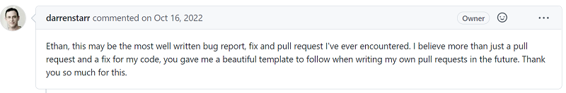 Ethan, this may be the most well written bug report, fix and pull request I've ever encountered.